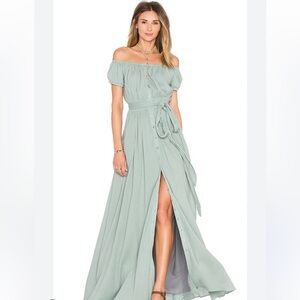 MARA HOFFMAN | off the shoulder maxi dress